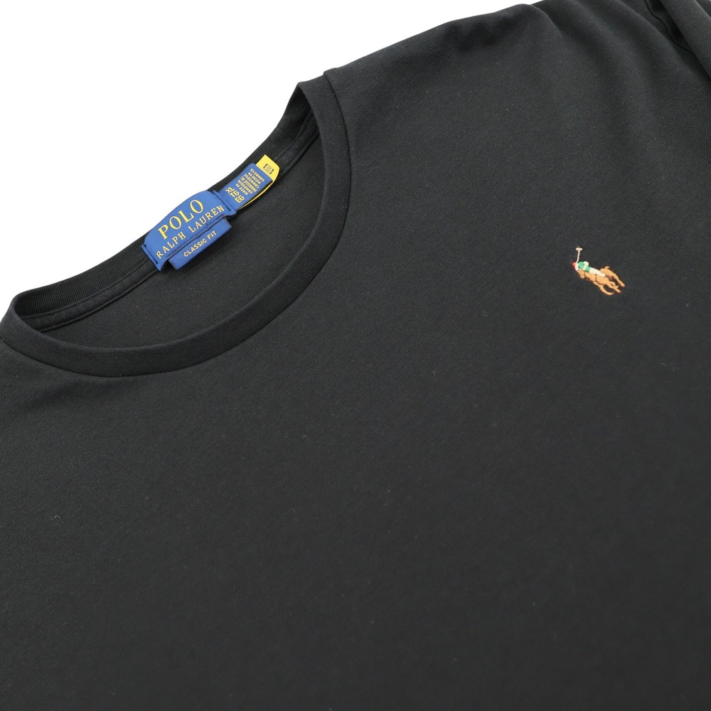 Polo Ralph Lauren Mens XL Classic Fit Long Sleeve T-Shirt Black Pony Logo
